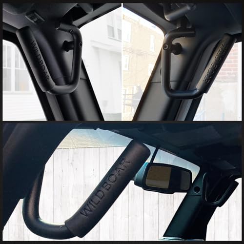 Front Grab Handle Kit Aluminum Alloy Grab Bar for 2007-2018 Jeep - Product Imagery