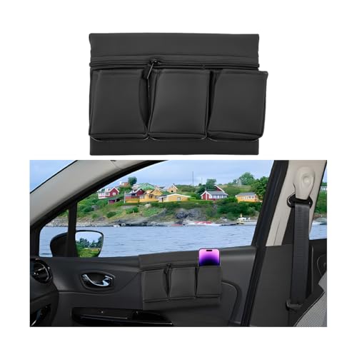 Mandark Leather Car Window Armrest Organizer with Multiple - Product Imagery