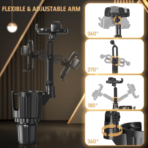 Phone Holders for Your Car, 2 in 1 Universal Stable Cup Car - Product Imagery