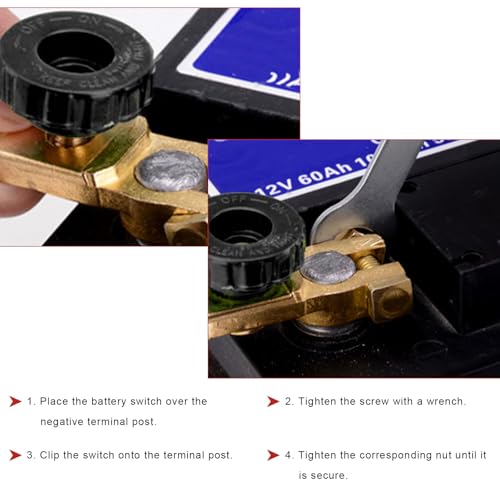 Top Post Battery Disconnect Switch, 12V/125A Quick Disconnect - Product Imagery