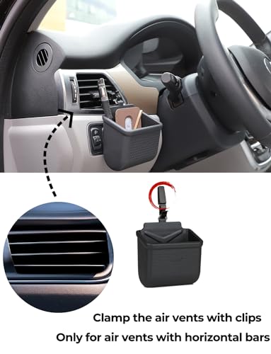 Car Air Vent Storage Bag Organizer Pocket Sunglass Holder Car - Product Imagery