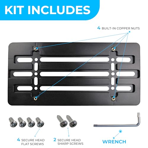 Front Bumper License Plate Bracket for Hyundai and Kia - Product Imagery