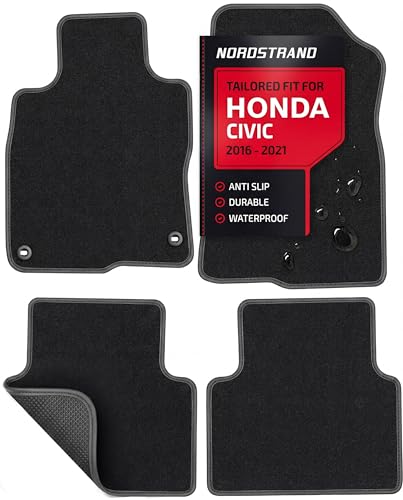 Floor Mats for Honda Civic 2016 2017 2018 2019 2020 2021 10th Gen - Product Imagery
