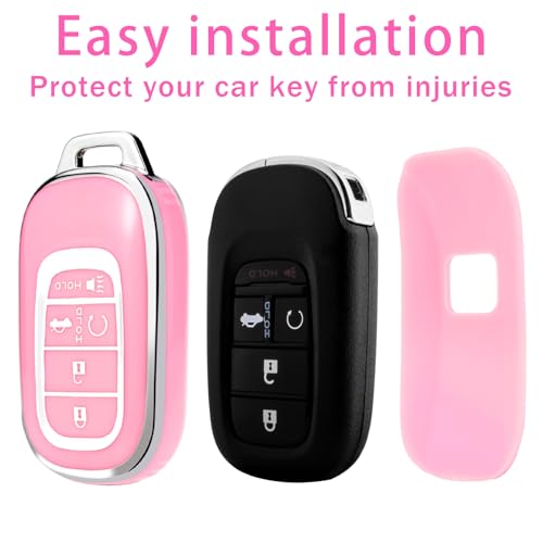 XIYANG TRADE for Honda Key fob Cover with Keychain,Soft TPU - Product Imagery