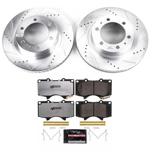 PowerStop Z36 Truck & Tow Brake Pad & Rotor Kit Front K137-36 - Product Imagery