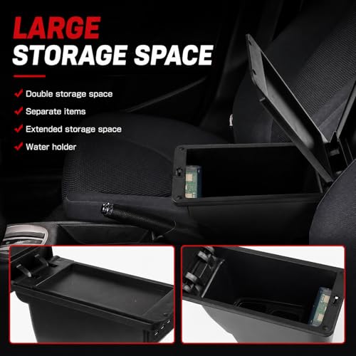 Car Armrest Box Compatible with Honda Fit Jazz Hatchback - Product Imagery