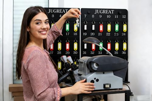 JUGREAT Metal Key Hooks Board with 46 Hooks,Key Holder for Wall, - Product Imagery