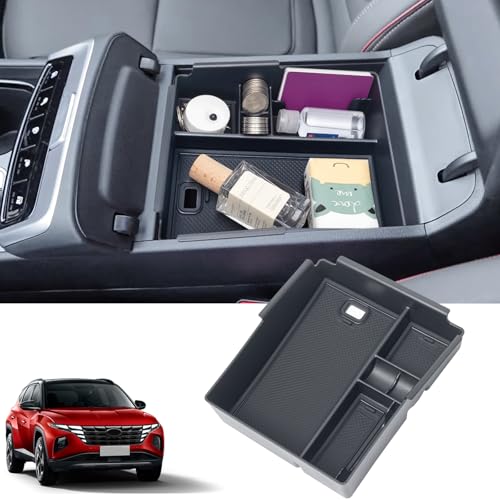 Upgraded Design Center Console Organizer Tray for Hyundai Santa - Product Imagery