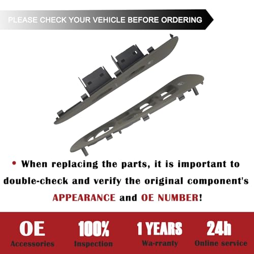 TQPONLY Door Window Switch Bezel,Front Driver and Passenger Side - Product Imagery