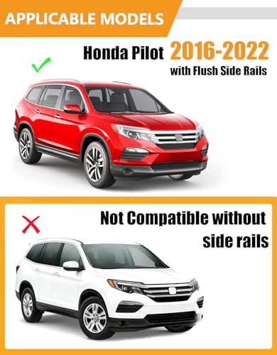 KINGGERI 300lbs Roof Racks Cross Bars for Honda Pilot 2016-2022 - Product Imagery
