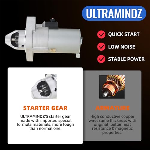 17844N Starter for Honda CRV 2002 2003 2004 2005 2006 L4 2.4L - Product Imagery