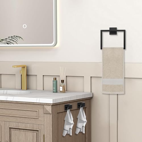 JOPOFI 5 Piece Bathroom Towel Holder - 15.7 Inch Towel Bar - - Product Imagery