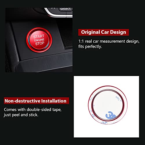 LECART Car Accessories Fit for Audi A4 A5 A6 A7 Q5 Red Car - Product Imagery