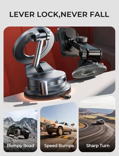 LISEN 2 Pack for Magsafe Car Mount, Magnetic Phone Holder for - Product Imagery