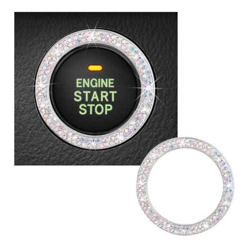 Kewucn Bling Crystal Double Rhinestone Car Engine Start - Product Imagery