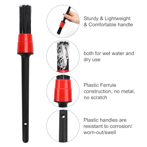 Car Interior Duster Detailing Brush Set Cleaning Gel Kit, Soft - Product Imagery