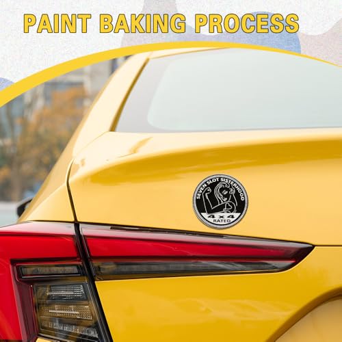 3D Metal Car Badges Emblems, Seven Slot Sisterhood 4x4 Badge - Product Imagery