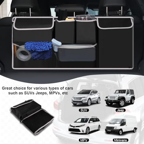 UYYE Trunk Hanging Organizer, Backseat Bag, Car Interior - Product Imagery