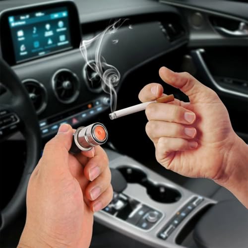 Car Cigarette Lighter, 12V Metal Vehicle Cigarette Lighter - Product Imagery