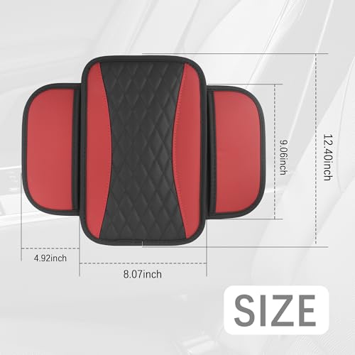 IHOTDER Patchwork Leather Center Console Covers for - Product Imagery