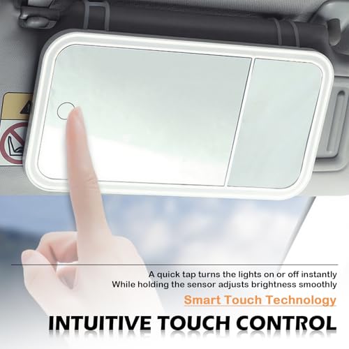 2026 Upgraded Car Vanity Mirror with Lights 5X - Product Imagery