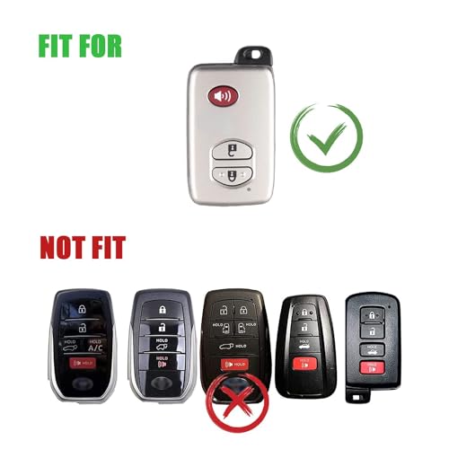 Zinc Alloy Metal Key Fob Case Cover Protector Shell Compatible - Product Imagery
