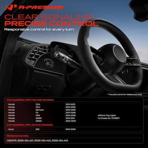 A-Premium Turn Signal Switch, Headlight Dimmer Multifunction - Product Imagery