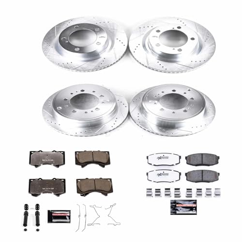 PowerStop Z36 Truck & Tow Brake Pad & Rotor Kit Front & Rear - Product Imagery
