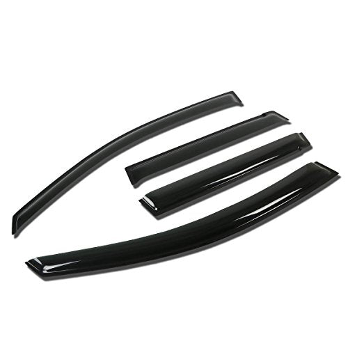 DNA MOTORING Set of 4 Tape-On Window Rain Guards Compatible with - Product Imagery