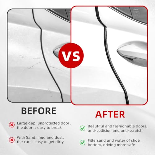 SINGARO 49Ft (15M) Car Door Edge Guard, No Glue Car Door Entry - Product Imagery