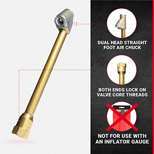 Dual-Head Air Chuck, 1/4" FNPT, Tire Air Chuck for Tire Inflator - Product Imagery