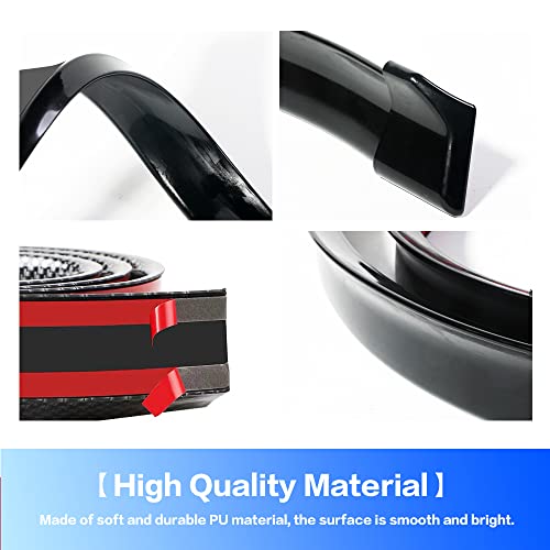 Car Trunk Spoiler Roof Lip Kit,3D PU Rear Trunk Lip or Roof - Product Imagery