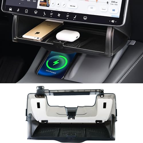 Hidden Under Screen Storage for Tesla Model Y Model 3 2026-2016 - Product Imagery
