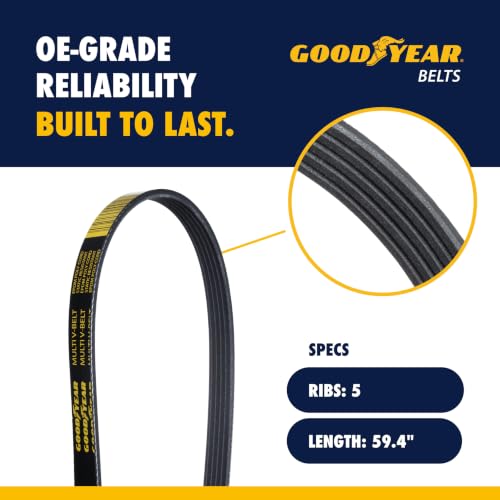 Goodyear Belts 1050594 Serpentine Belt, 5 Ribs, 59.4" - Product Imagery