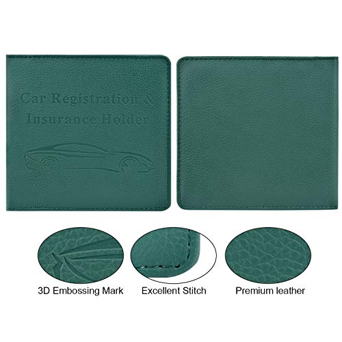 Car Registration and Insurance Holder, Glove Box Organizer, Dark - Product Imagery