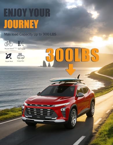 KINGGERI 300lbs Roof Rack Cross Bars for Chevrolet Chevy Trax - Product Imagery