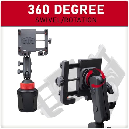 Extendable Cup Mount Phone Holder, Fits Most Smartphones - Product Imagery