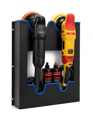 Polisher Wall Holder Station holds 2 to 4 Buffer Car Polishing - Product Imagery
