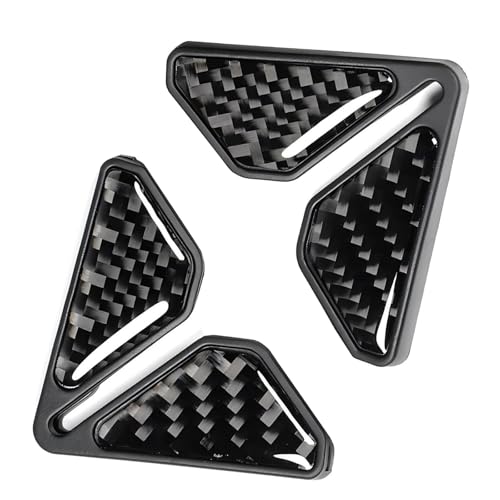 2 PCS Car Door Corner Edge Guards, 2.1" x 2.1" Carbon Fiber - Product Imagery