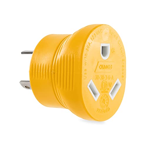 Camco PowerGrip 30 Amp 3-Prong Generator Adapter - Featuring a - Product Imagery