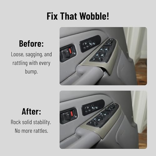 2Pcs Car Door Arm Rest Switch Panel Clip Repair Kit, Compatible - Product Imagery