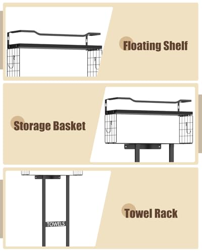 Aetyord Towel Racks for Bathroom 31inch Wall Mounted Towel - Product Imagery