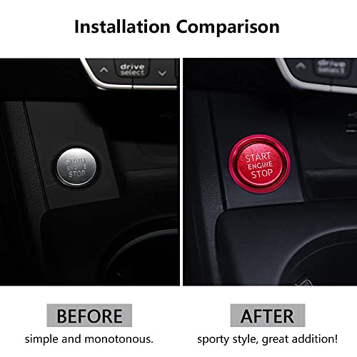 LECART Car Accessories Fit for Audi A4 A5 A6 A7 Q5 Red Car - Product Imagery