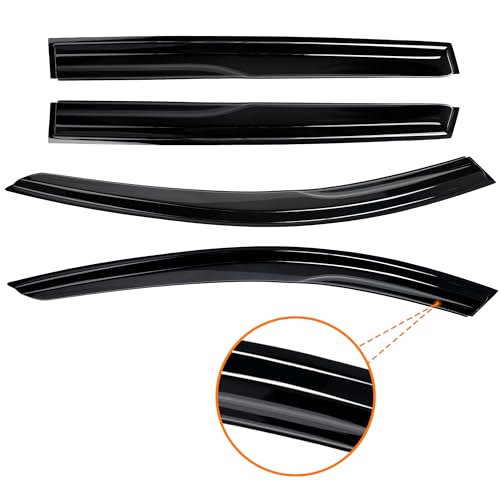 AUXKO Tape-on Rain Guard for Hyundai Tucson 2026-2022 SE SEL - Product Imagery