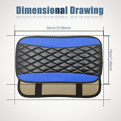 Car Center Console Cover, Universal Leather Waterproof Armrest - Product Imagery