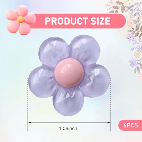 WZP 6PCS Car Vent Clips, Cute Flower Air Vent Clips, Universal - Product Imagery