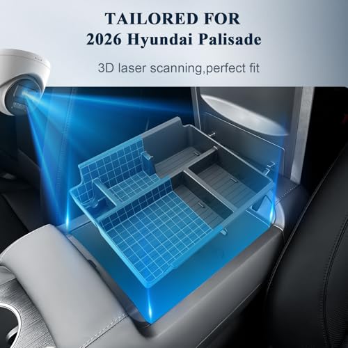 BIBIBO for 2026 2027 Hyundai Palisade Center Console Organizer - Product Imagery