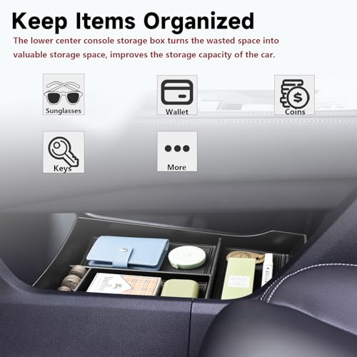 Lower Center Console Organizer for Nissan Rogue 2021-2026 - Product Imagery