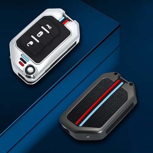 Zinc Alloy Key Fob Case Cover Compatible with Wrangler JL JLU - Product Imagery