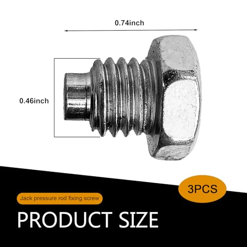 Shakas 3 PCS Floor Jack Handle Bolt, 3 Ton 4 Ton Horizontal Top - Product Imagery